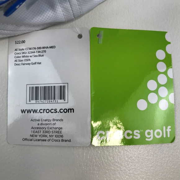 Crocs White - Sea Blue Fairway Golf Hat - Picture 7 of 7